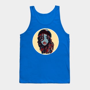 Dope Blue Dreads Locs Natural Hair Queen Tank Top